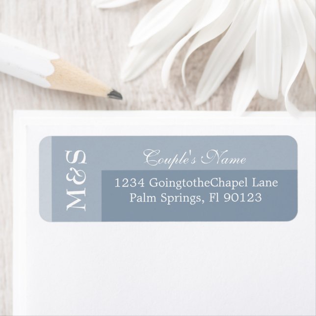Dusty Blue Simple Modern Chic Script Label (Insitu)