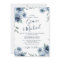 Dusty Blue Slate Floral Botanical Chic Wedding
