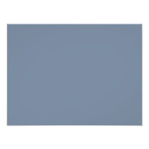 Dusty Blue Slate Grey Grey Solid Colour Background Photo Print