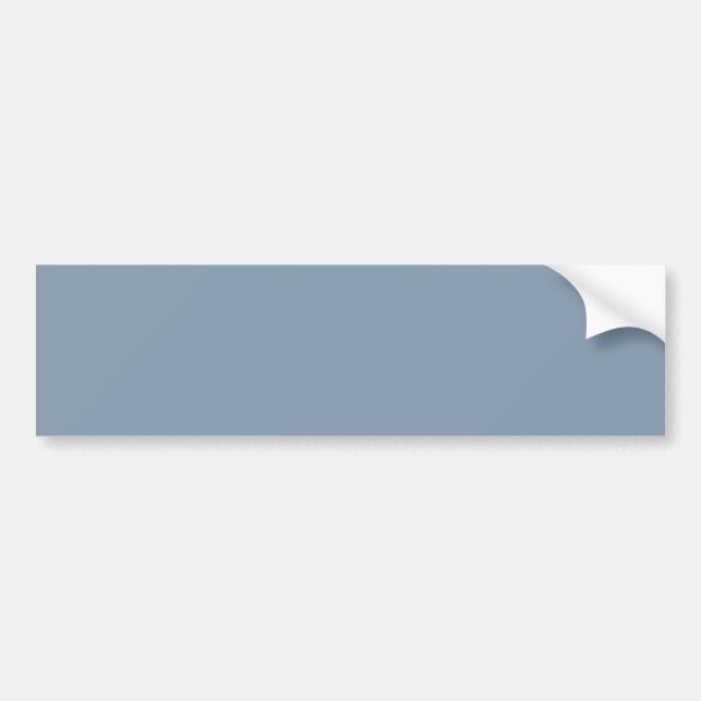 Dusty Blue Solid Colour Bumper Sticker (Front)