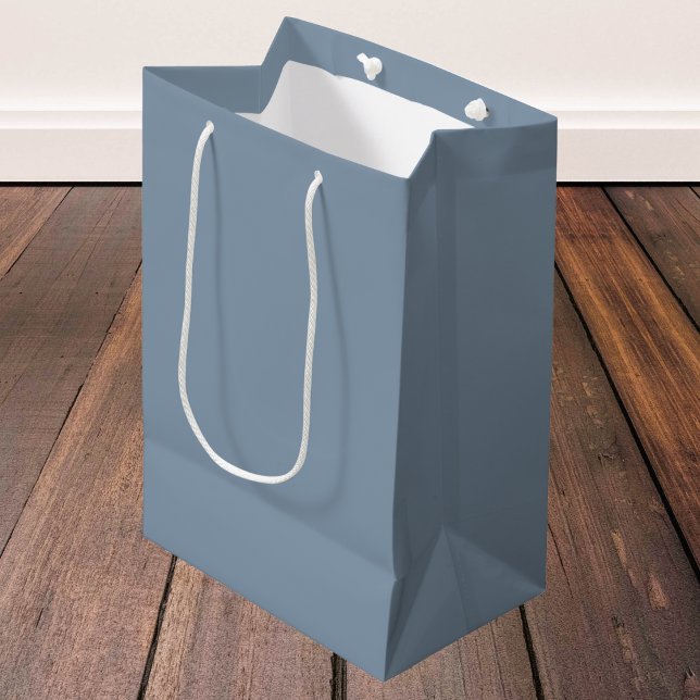 Dusty Blue Solid Colour Medium Gift Bag (Creator Uploaded)