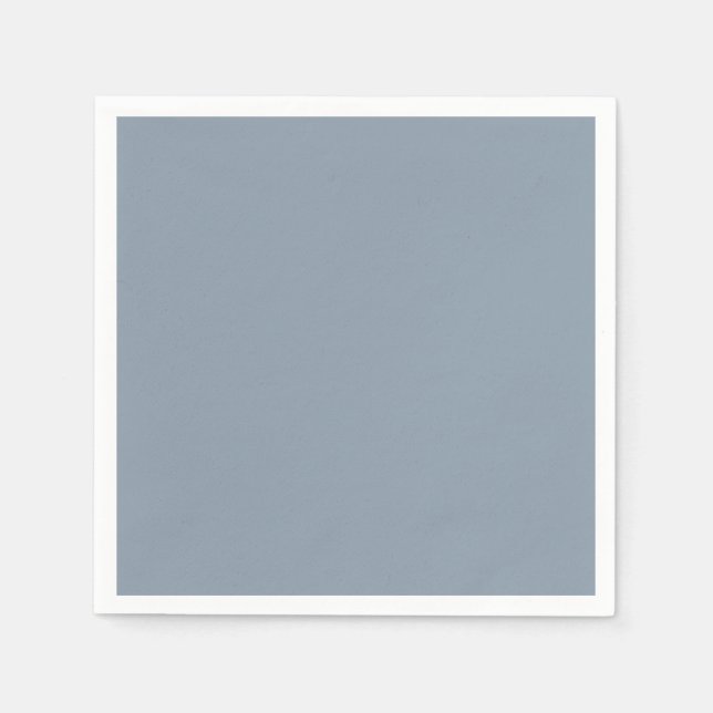 Dusty Blue Solid Colour Napkin (Front)