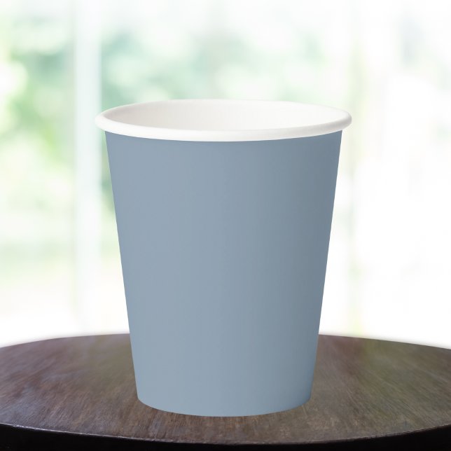 Dusty Blue Solid Colour Paper Cups (Creator Uploaded)
