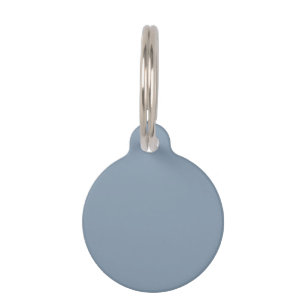 Dusty Blue Solid Colour Pet Tag