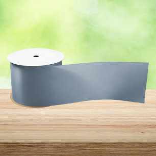 Dusty Blue Solid Colour Satin Ribbon