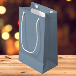 Dusty Blue Solid Colour Small Gift Bag