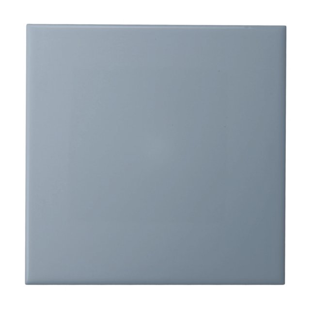 Dusty Blue Solid Colour Tile (Front)