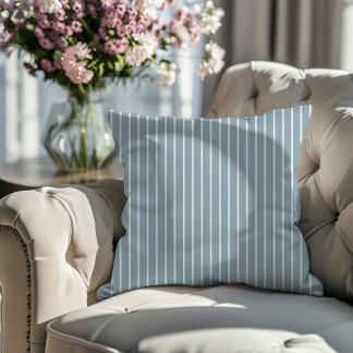Dusty Blue Stripe Cushion
