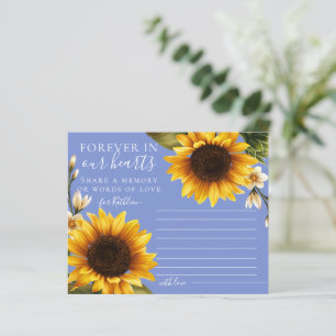 Dusty Blue Sunflowers Share a Memory Card