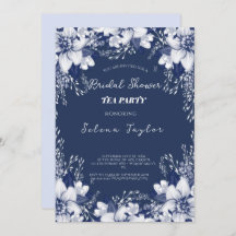 Dusty Blue Tea Party Bridal Shower 