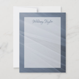 Dusty Blue Tulle Texture Card