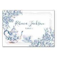 Dusty Blue Victorian Garden Afternoon Tea Table Nu