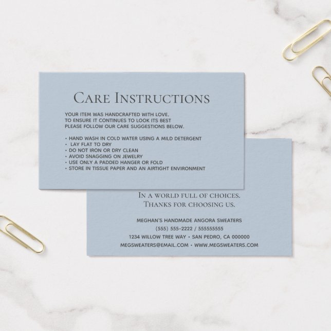  Dusty Blue Washing Care clothing packaging (Office)