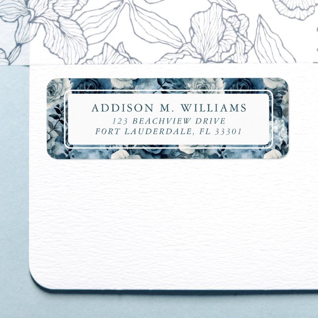 Dusty Blue Watercolor Roses Pattern (Creator Uploaded)