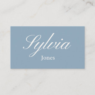 Dusty blue wedding & Engagement table place card