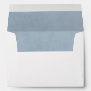 Dusty Blue Wedding Envelope