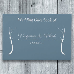 Dusty Blue Wedding Guest Book
