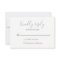Dusty Blue Wedding RSVP Card