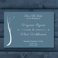 Dusty Blue Wedding Save The Date