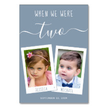 Dusty Blue When We Were Age Photos Script Wedding