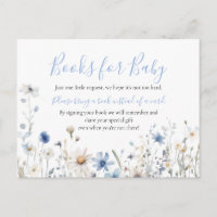 Dusty Blue Wildflower Baby in Bloom Books for Baby