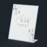 Dusty Blue Wildflower Bridal Shower Flower Bar Pedestal Sign<br><div class="desc">A flower bar is more than a party feature—it’s a memory-maker. This delicately illustrated sign offers graceful guidance for guests as they craft their take-home bouquets. With softly trailing wildflowers and serene dusty blue framing, it blends effortlessly into a refined bridal shower setting—perfect for garden-inspired events, floral workshops, or any...</div>