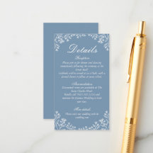 Dusty Blue Wildflower Wedding