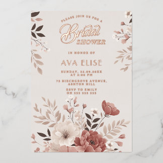 Dusty Blush Floral Bridal Shower