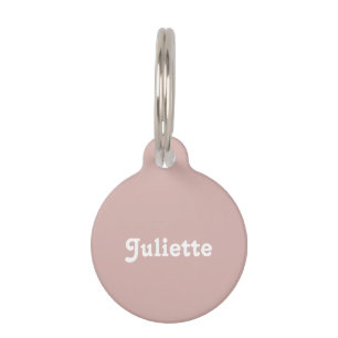 Dusty Blush Pet Tag