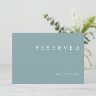 Dusty Boho Blue Reserved Sign