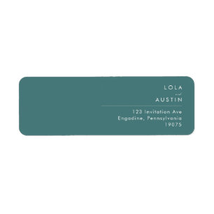 Dusty Boho Green Return Address Label