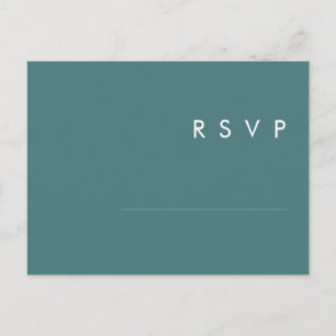 Dusty Boho Green Song Request RSVP Postcard