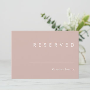 Dusty Boho   Rose Reserved Sign