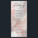 Dusty Coral Abstract Brushstrokes Wedding Program Programme<br><div class="desc">In beautiful painterly style, this contemporary wedding program design features abstract brush strokes in earthy canyon colours of desert dusty coral, various shades of grey and sandy beige and white. It adds a unique artistic impression to your wedding stationery. Sample wording for the order of service is included in a...</div>