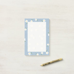 Dusty Daisy Floral Sticky Notes Cute Botanical