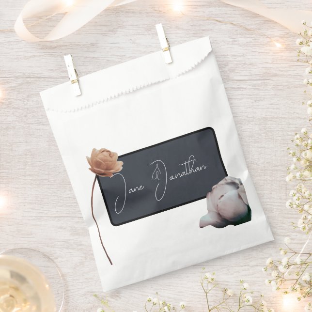Dusty dark blue minimal bloom favour bags (Clipped)