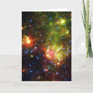 Dusty death of massive star NASA Card