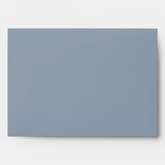 Dusty Dove Blue Color Envelope (Front)
