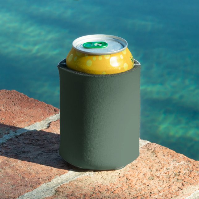 Dusty Eucalyptus Green Solid Colour Can Cooler (In Situ Pool)