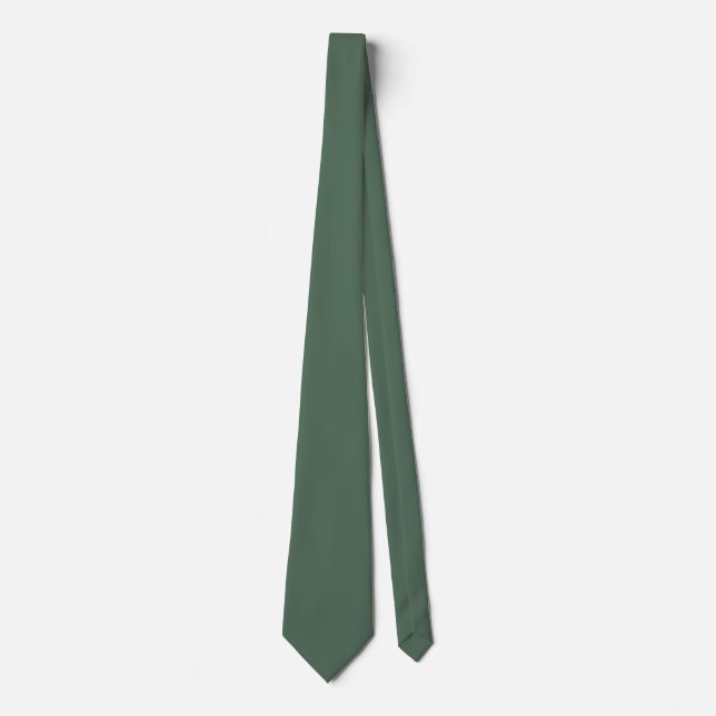 Dusty Eucalyptus Green Solid Colour Tie (Front)