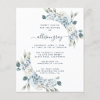 Dusty Floral Baptism 