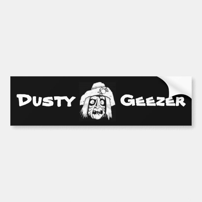 Dusty Geezer Bumper sticker (Front)