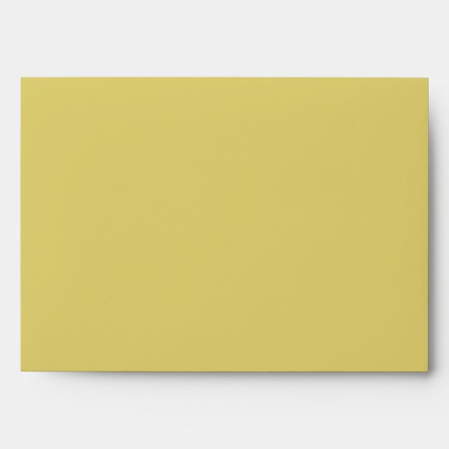 Dusty Golden Yellow Color Envelope (Front)