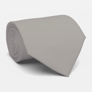 Dusty Gray Taupe Solid Color Tie