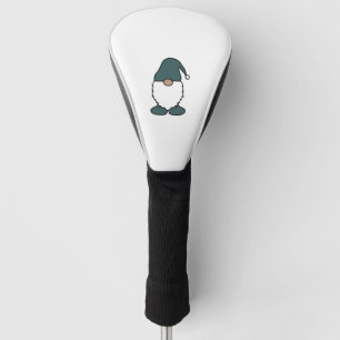 Dusty Green Grey Teal Gnome   Golf Head Cover