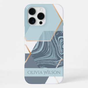 dusty green marble customizable personalized name iPhone 16 pro max case