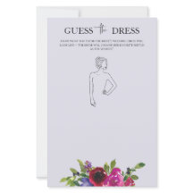 Dusty Lavende Watercolor Floral Bridal Shower Game