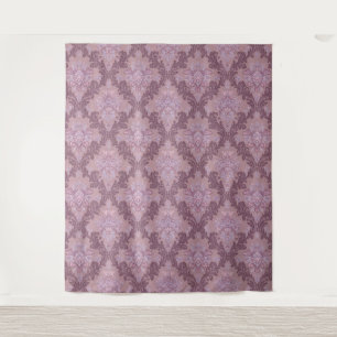 Dusty Lavender Rose Mauve Lilac Elegant Damask Tapestry