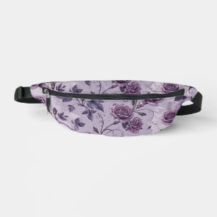 Dusty Lavender Rose Moody Dreamy Hues Floral Bum Bags