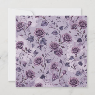 Dusty Lavender Rose Moody Dreamy Hues Floral Card